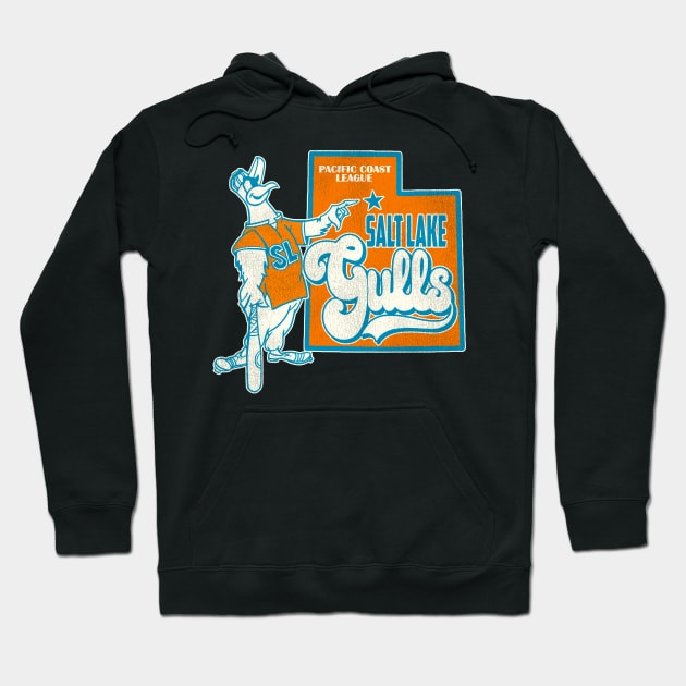 Defunct Salt Lake Gulls Baseball Hoodie by Defunctland